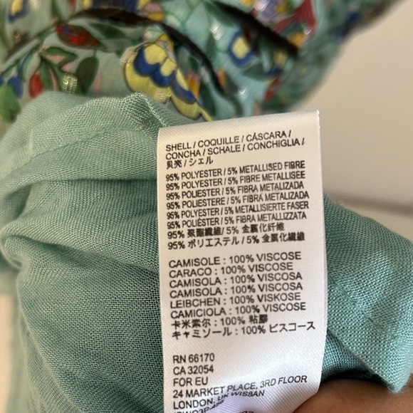 Free People metallic floral balloon sleeve dress - Picture 9 of 12